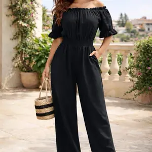 Enterizo off shoulder con bolsillos | Ajuste perfecto