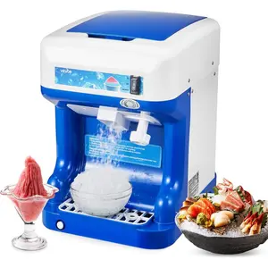 VEVOR Commercial Ice Shaver Crusher, 220lbs Per Hour Electric Snow Cone Maker with 4L Ice Cube Box, 350W 1500RPM Tabletop Shaved Ice Machine for Parties Events Bar, Home and Commercial Use (White)VEVOR Super Brand Day