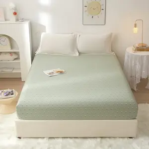 100% Soft Cotton Floral Printed Fitted Sheet Queen Size Deep Pocket Cooling Bedding 1 Piece Comfortable Kids Sheet (Queen, Style-A)