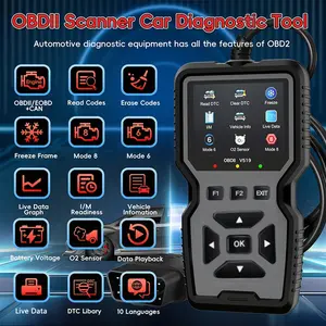 Professional Enhanced OBD2 Scanner OBDII EOBD Code Reader Reset Tool for Mode 6 Mode 8 Vehicles 1996 and Newer with Live Data Graph and 10 Languages