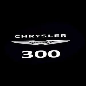 2 Pcs Carbon Fiber Chrysler Door Projection Lamp, Laser Light, New Welcome Lamp, Car Decoration Floor Lamp, Car Door Lights (batteries Not Included)