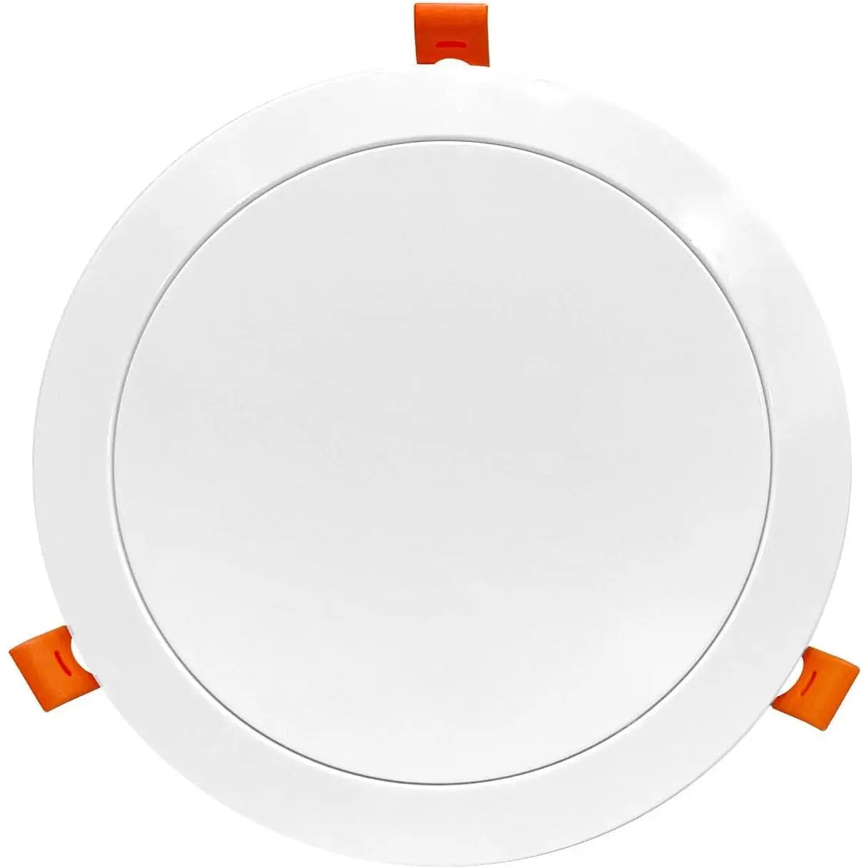 Adjustable 4-Inch Round Soffit Vent with Built-in Fly Screen, Air Duct Cover with Spring Clips for HVAC & Exhaust Systems