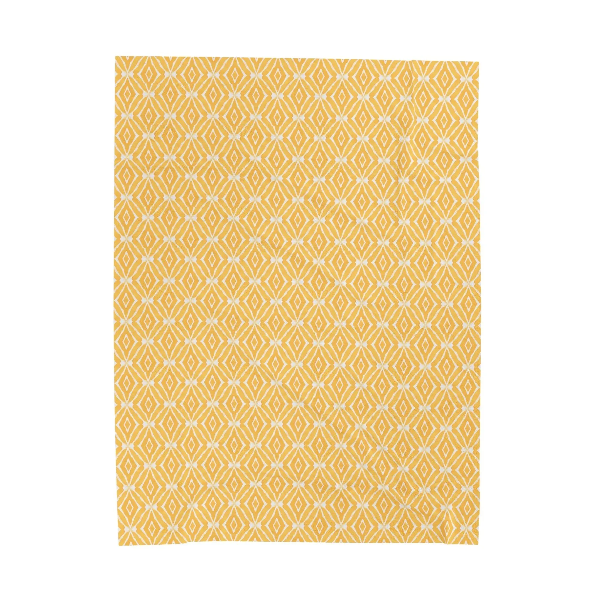 Folded Sunshine Velveteen Plush Blanket