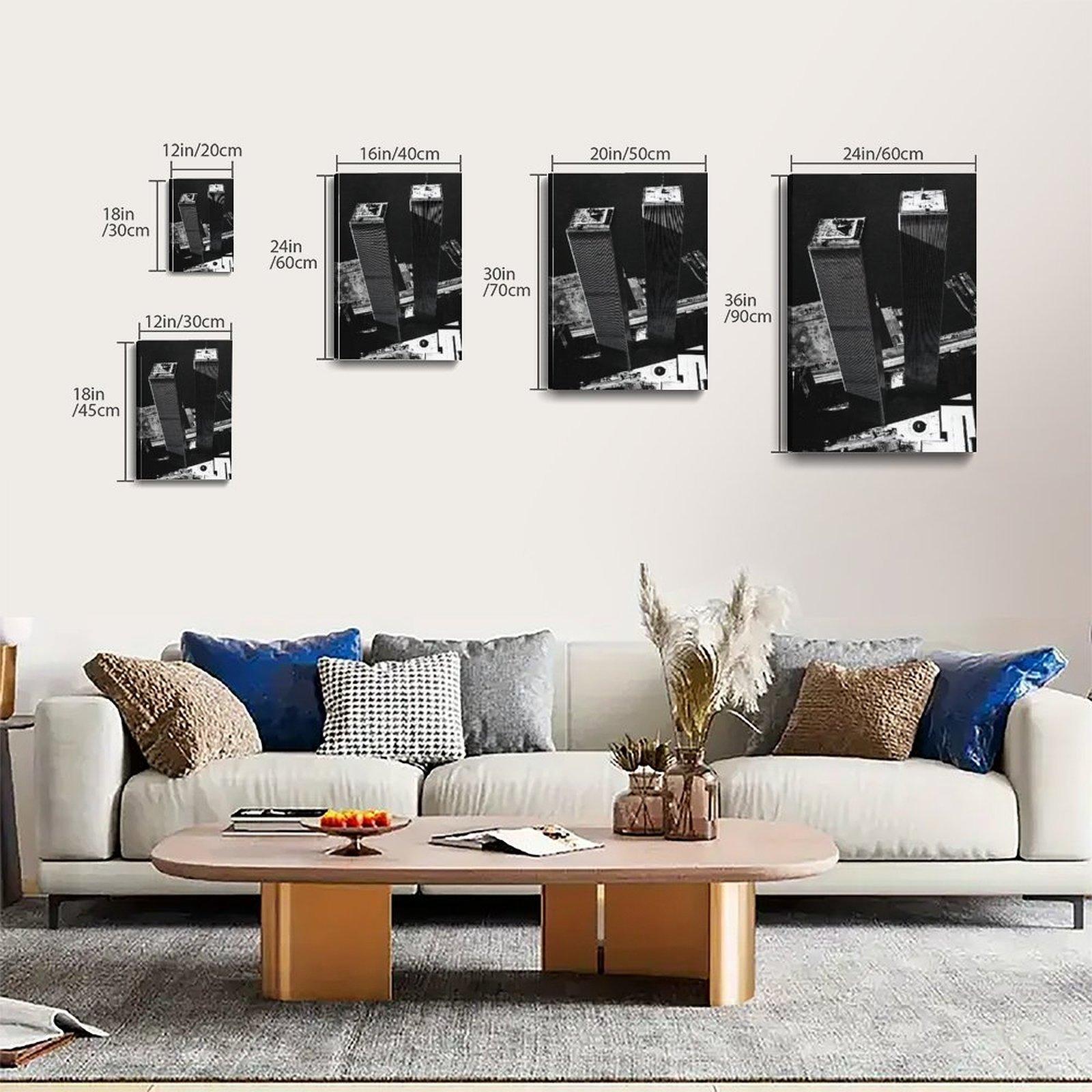 Vintage Photography Poster World Trade Center 1973 Poster Decorative Painting Canvas Wall Art Picture Print Modern Family Bedroom Decor