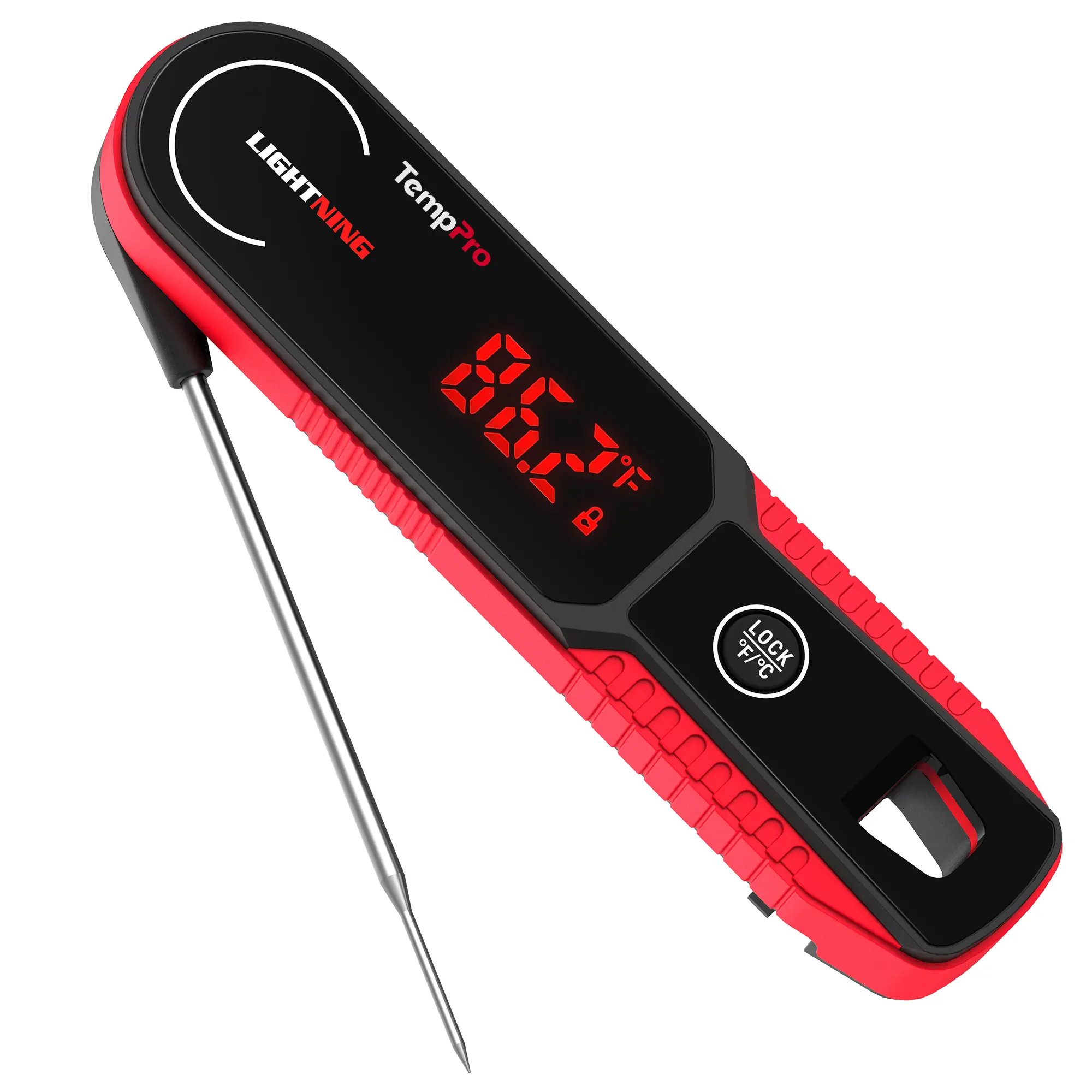 TempPro TP622W Digital Meat Thermometer - Kitchen Utensil with Red LED Digital Display, Metal Probe for Accurate Cooking Temperature Readings, Utensils TempPro TP622W Digital Meat Thermometer - Kitchen Utensil with Red LED Digital Display, Metal Probe for Accurate Cooking Temperature Readings, Utensils