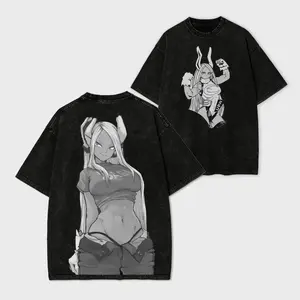 Retro Limited Mirko Tee | Oversized My Hero Academia Streetwear | Double Printed Acid-Washed Cotton | Premium 230gsm Fabric | Must-Have for Anime Fans & Collectors