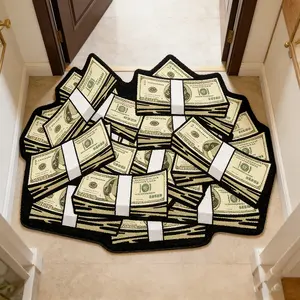 Creative Dollar Bill Carpet, Soft Plush Fluffy Area Rug for Living Room, Bedroom, Sofa, Bedside, Hat Closet, Fashion Home Decor