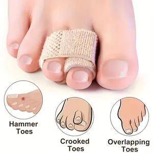 1 Set/2pcs Hypoallergenic Toe Separators, Made of Soft Fiber Fabric, Are Suitable for Various Toe Problems Such As Hammer Toes, Toe Deformities, Toe Angles
