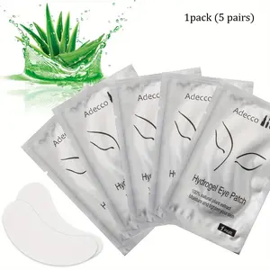 Eye Pads Lash Extensions Kit, Hydrogel Patch Gel Pad Beauty Makeup Tool for Under Eyes Eyelash Extension, Hydrogel Eye Patch DIY False Eyelash Lash Extension Makeup Eye Gel Pad, Eyepads Eyelash Extensions Lint Free