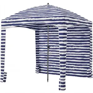 Portable Beach Cabana with UPF 50+ Sun Protection - Sand Pocket Shade Canopy, Easy Setup Waterproof Tent with Carry Bag for Family