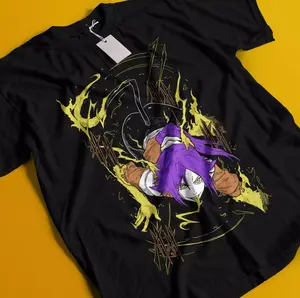 Bleach Anime Tshirt Yoruichi Shihouin T-Shirt Aizen Tee Ichigo Shirt Zaraki Nel, No-Fade Colors, Wash After Wash, Easy to Wear
