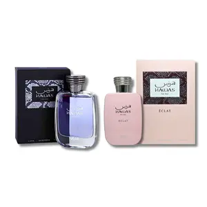 Rasasi Hawas For Him & Hawas Eclat For Her Eau De Parfum 3.36FL.OZ Fragrances Perfumes Pink Edp Spray Luxurious Scent Musky Warm Spicy