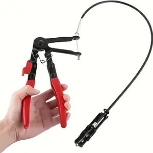 Pipe Clamp Plier, Bendable Pipe Clamp Plier, Pipe Bundling Plier, Car Repair Tool, Professional Car Repair Tool, Car Radiator Hoses Removal Tool for Hard-to-Reach Areas, Quick Release, Rust-Resistant, Must-Have for DIY and Pro Mechanics