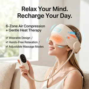 Premium Heated Head Massager | Air Compression Relaxation Device for Everyday Wellness