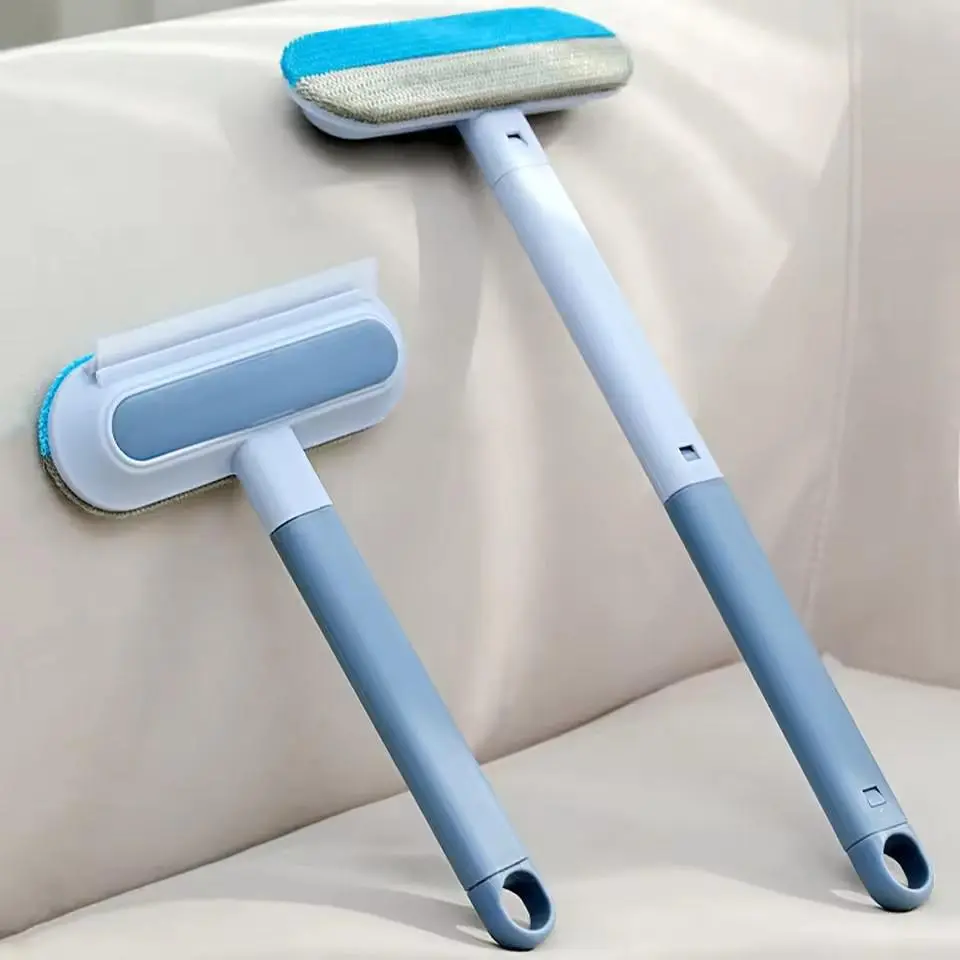 Pet Hair Remover Brush with Squeegee, 1 Count Pet Hair Remover, Wear Resist Dog Lint Cleaner Brush for Carpet Bed Sofa Blanket, Fur Remover, Fur Removal Tool, Cleaning