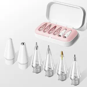 Replacement Tips for  Pencil Pro/ 2nd Gen/ 1st Gen/USB C, 6 Pack Upgraded iPad Pen Tips with Storage Case, Fine Point Precise Control Pencil Tip, iPad Pro Pencil Tip Set, iPad Pen Nibs Set()