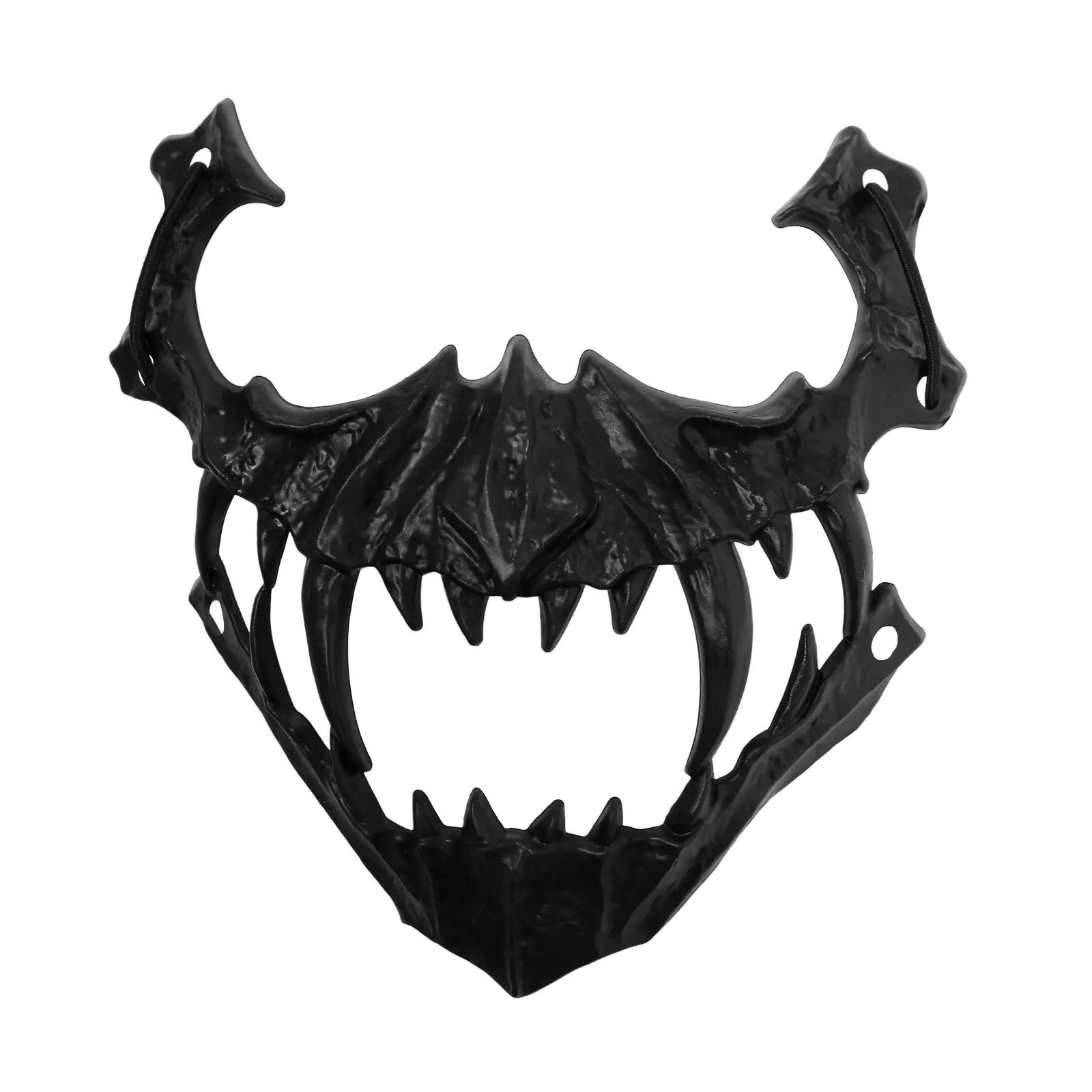 OIDEA Scary Realistic Spooky Skeleton Mask - Unisex Half-Face Gothic Cosplay Accessories, 58-62cm Adjustable Fit Strap for Adults, Halloween Party Decoration Supplies (Realistic Mask)