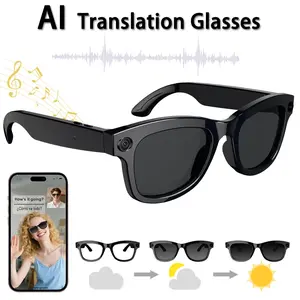 New Ai Multifunctional Bluetooth-compatible Wireless Smart Glasses, 500w HD Camera + 1080P Video Recording, Image Recognition, Language Translation, Dual Mode Transmission