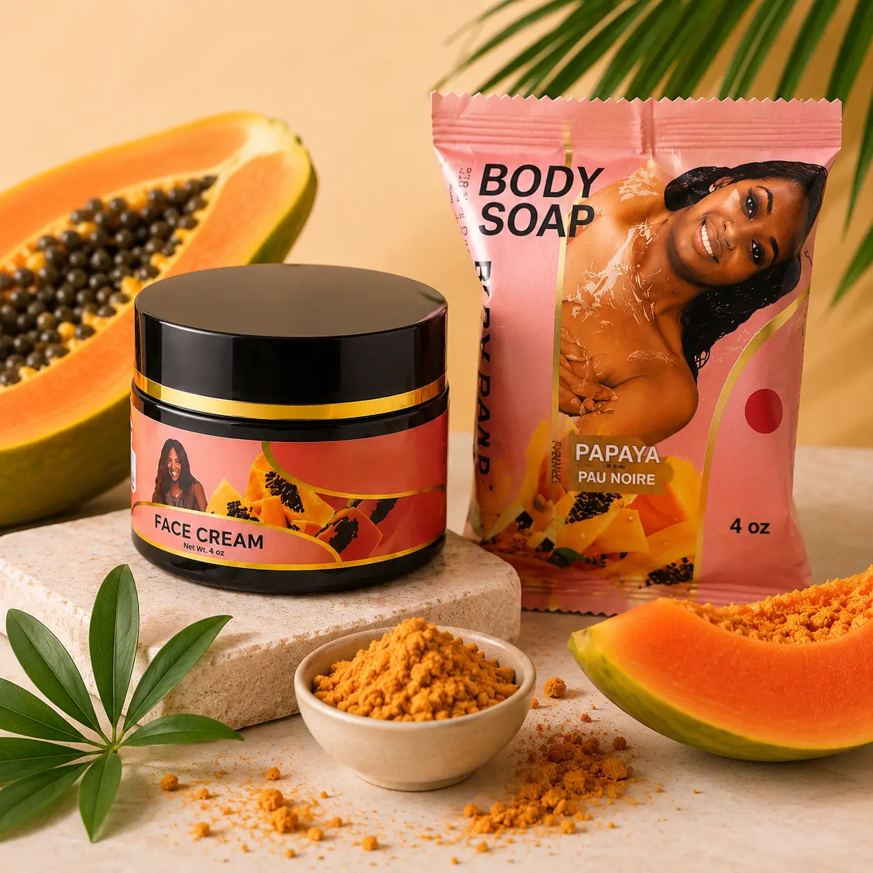 Byenblan Papaya Body Care Mini Set