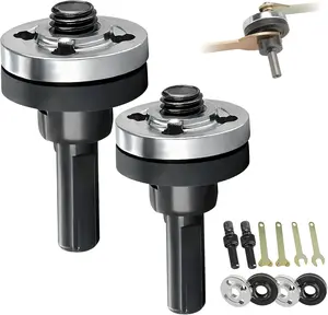 Electric Drill Angle Grinder Connecting Rod Set, 10mm Conversion Angle Grinding Adapter Connecting Rod Kit With Spanner For Cutting Disc, Polish Disc And Polish Sponge (2 Set)