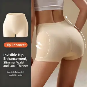 Women’s Butt Lifter Shapewear Shorts Seamless Padded Push Up Panties Hip Enhancer with 3D Foam Pads Tummy Control Body Shaper Underwear for Smooth Curves