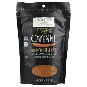 Frontier Co-op Organic Cayenne, 6.14 oz (174 g)