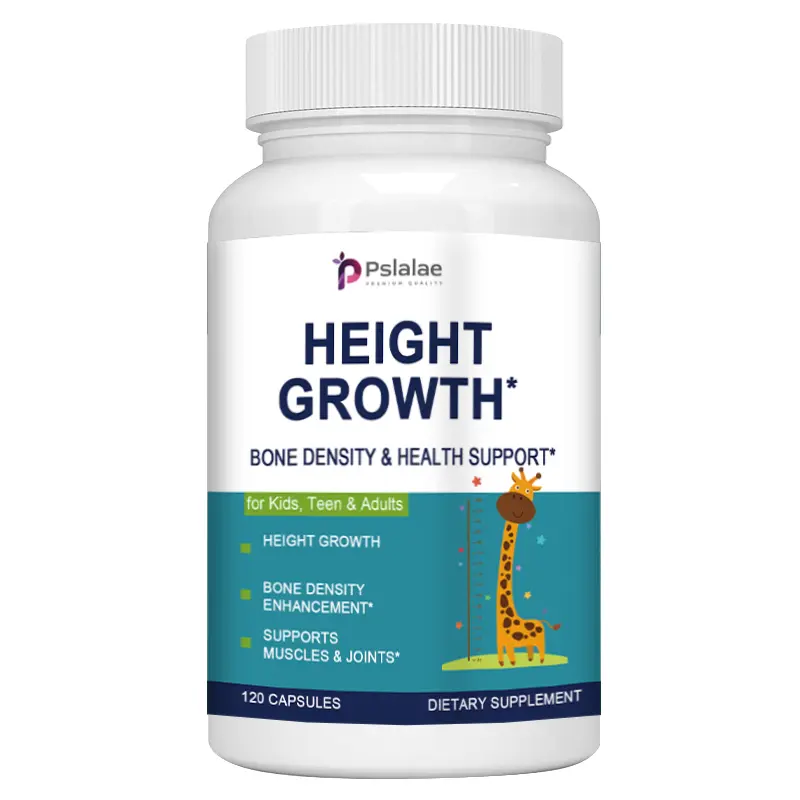 Pslalae - Natural Height Enhancer and Bone Growth Capsules - Height Enhancement Supplement for Adults, Teens and Children - Vitamins for Height Increase for Boys and Girls - 120 Capsules