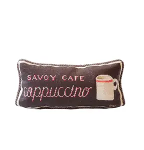 Cappuccino Needlepoint Pillow