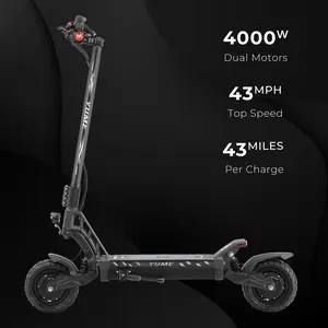 Yume Hawk Electric Scooter Folding Adult Commuter E-Scooter with Long Range Battery 10” Tires