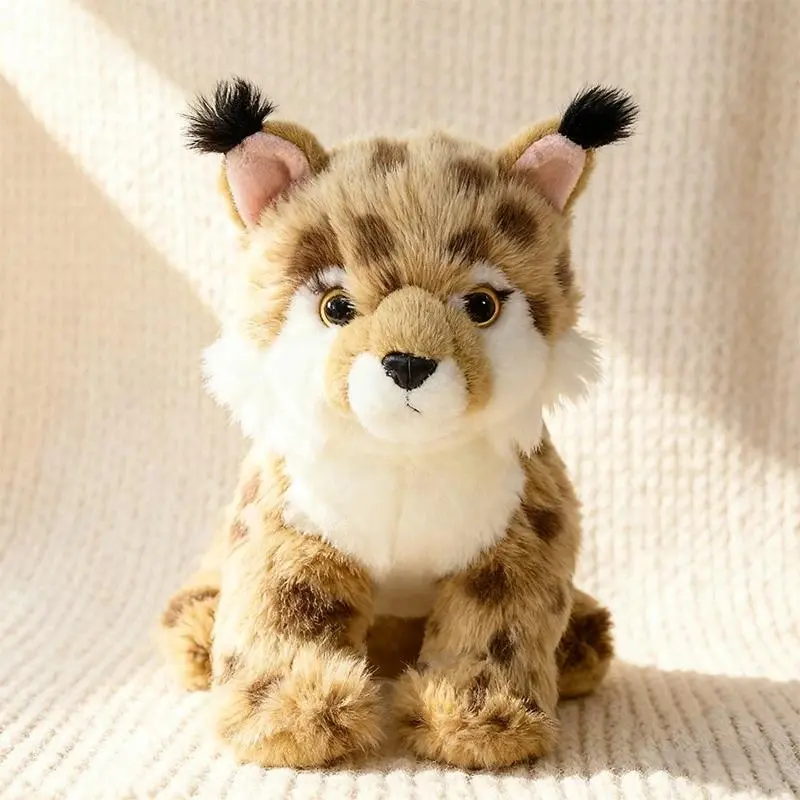 25cm Anime Yellow Leopard Stuffed Animal - Ultra-Soft Simulated Plush Toy, Lifelike Collectible, Cute Kids Gift for Stuffed Animals Enthusiasts