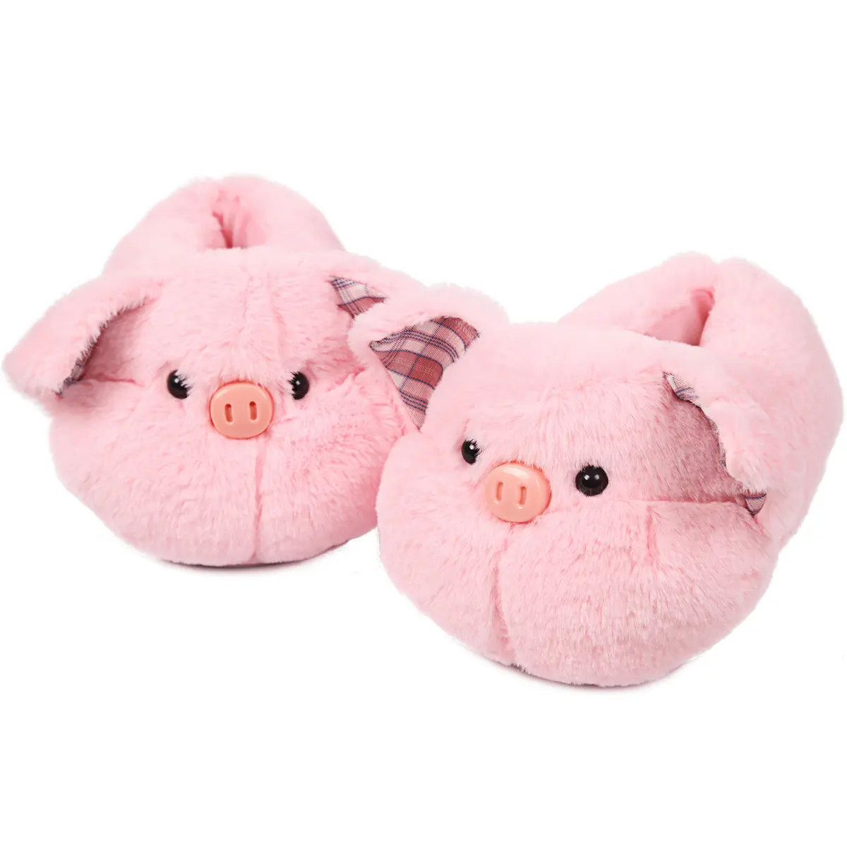 Pig Animal Slipper for women Adult Fuzzy Cute  Warm House Slippers Novelty Fluffy Home Shoes Ladies Winter Slippers