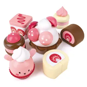 Hape Strawberry Dessert Set cupcake cream cakes