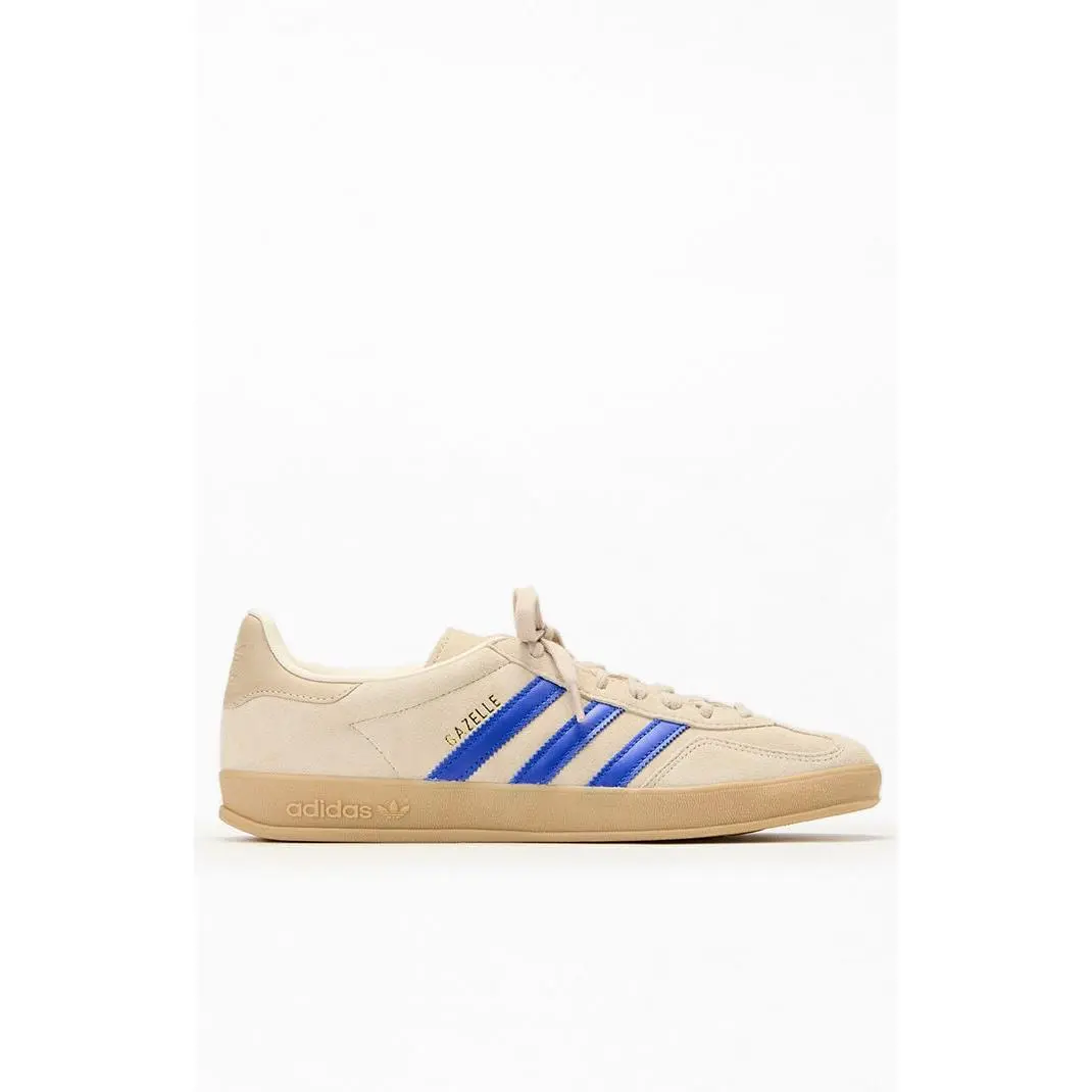 adidas Men's Blue & Tan Gazelle Indoor Shoes - Multicolor
