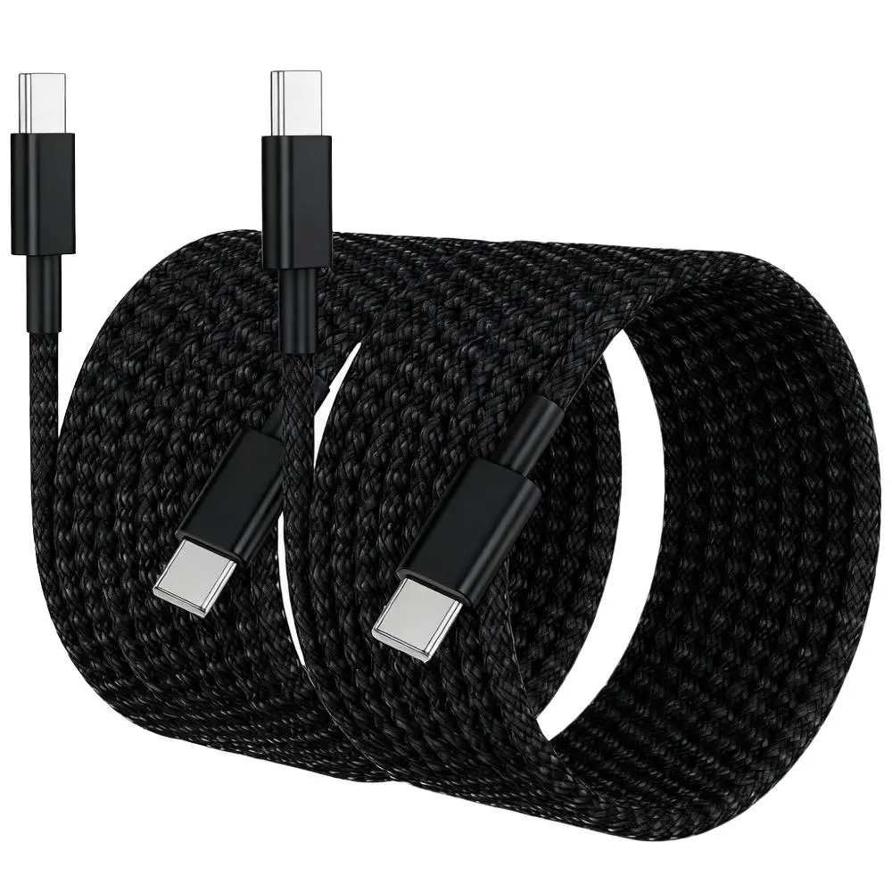 2-Pack 60w USB-C Fast Charging Cable Set, Fast Charger Cord Durable 3ft/6ft/10ft USB Type-C Charger for iPhone 17/16/15 Series, iPad Pro, Macbook Air