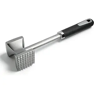 Meat Tenderizer Hammer, Dual-Sided Aluminum Alloy Mallet with Non-Slip Comfort Grip – Heavy Duty Kitchen Pounder for Steak, Beef, Chicken, Fish & More
