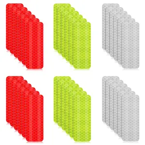 30 Pcs Reflective Stickers, Warning Safety Reflective Sticker, 1.18 x 3.25 Inch Waterproofs Night Visibility Sticker for Bicycles, Motorcycles, Clothing, Trailers, Helmet