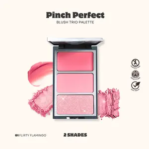 [OZLAB] Cream & Powder Blush Trio 3-in-1 Vegan Multi-Use Cheeks/Eyes/Lips Buildable & Long-Lasting