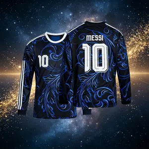 2026 Argentina Home And Away 10# Messi Short And Long Sleeve Soccer Jersey Fans Version Breathable