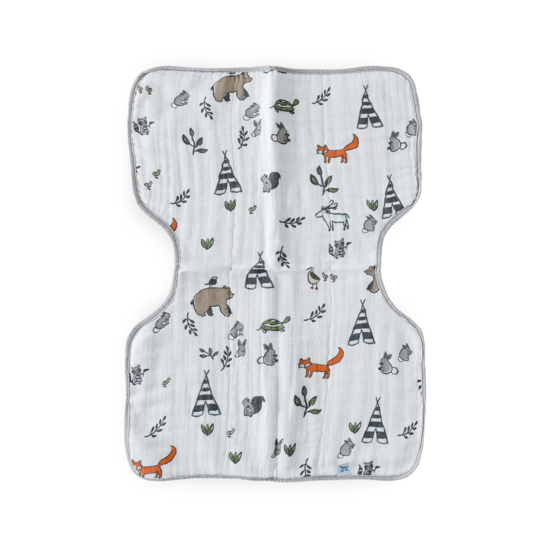Cotton Muslin Burp Cloth - Forest Friends
