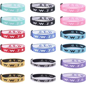WWJD Bracelets Pack Adjustable Wristbands What Would Jesus Do Bracelets Inspirational Christian Bracelets for Women Men Gifts 18COUNT Set
