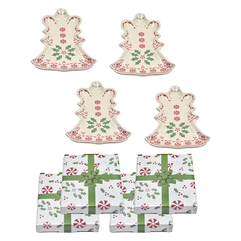 Temp-tations Seasonal Set of 4 Spoon Rests with Gift Boxes