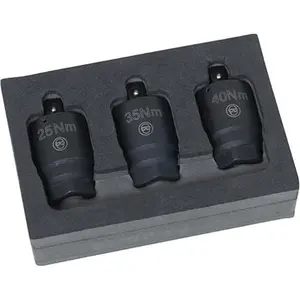 212 MAIN ACH Torque Adapter Set - 3-Piece, Compact, Socket Compatible, Prevents Over-Tightening, Enables Torque Control, Fits Standard Drives