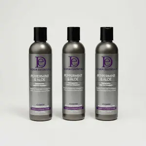 Design Essentials Peppermint & Aloe Therapeutics Anti-Itch Shampoo - Gentle Fragranced Natural Tea Tree Betaine Color-Scented Haircare Cleanser with Moisturizing Support, Natural Shampoo, Tea Tree Shampoo