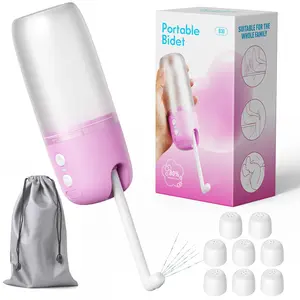 Portable Bidet for Travel, USB-C Rechargeable Electric Travel, Peri Bottle for Postpartum Care with 3 Pressure Modes, On-The-Go Camping Toilet Hygiene for Women, Men & Babies