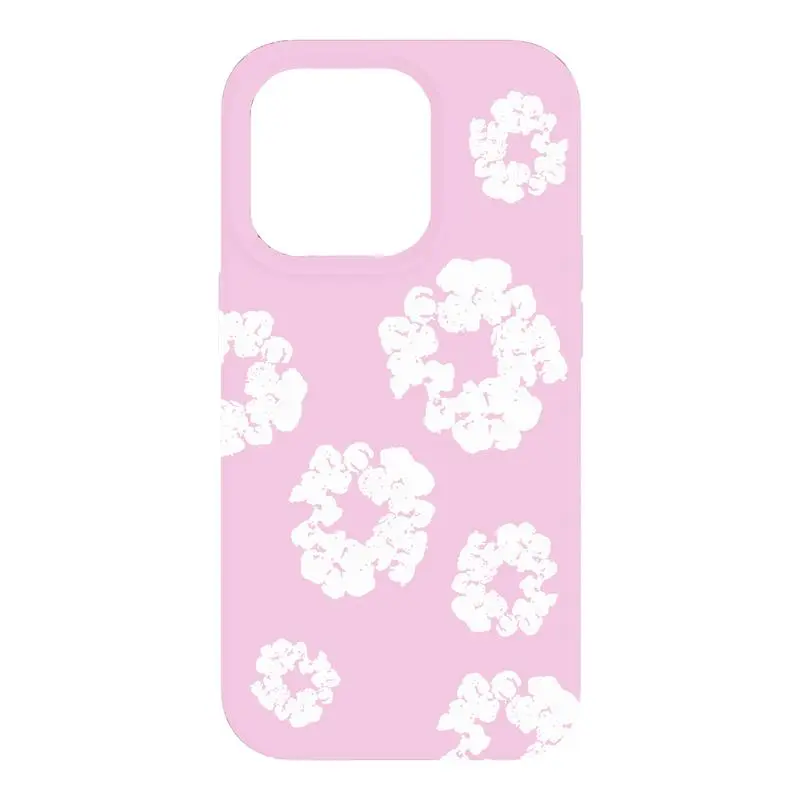 Cotton Wreath Case (PinkWhite), tough phone case