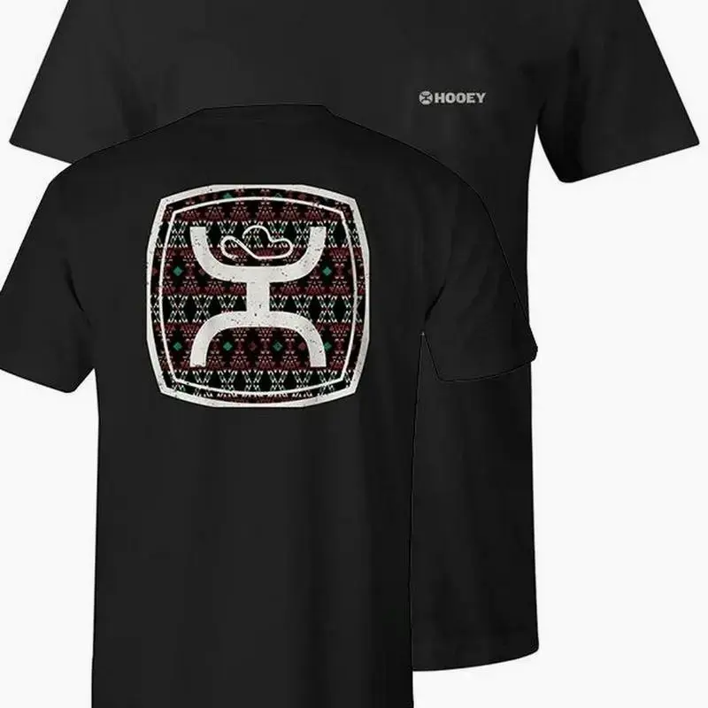Hooey Western Aztec Logo T-Shirt, Bold Rodeo Heritage Graphic Tee for Cowboys, Ranchers, and American Country Style Fans apparel