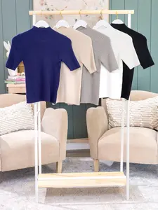 Zenana Viscose Ribbed Mock Neck Sweater | S-L