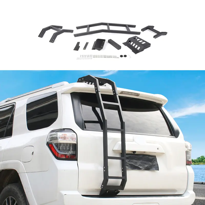 Rear Hatch Ladder for 2010-2023 4Runner, Laser-Cut Multi-Material Tailgate Aid, Roof Access Pedal, Car Accessory, SUV Accessory, Suv Accessories
