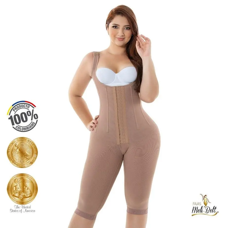 Meli Belt 3031 Women's Post-Surgery & Postpartum Compression Girdle with 3-Position Adjustable Hooks Natural Booty Lifting Effect Padded Shoulder System Smart Compression Fabrics Garment Womenswear