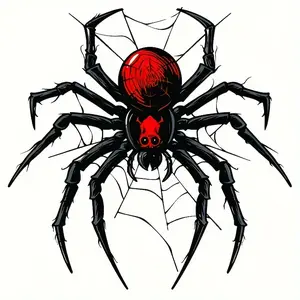 3D Design Spider Car Metal Emblem Badge - Aggressive Automotive Exterior Decal, Weatherproof Peel-Stick Sticker